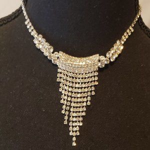 Christina Collection Clear Rhinestone Necklace